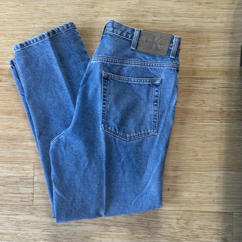 Vintage Calvin Klein Jeans Men's 36x30 Doublestone Wash Easy Fit Denim Y2K